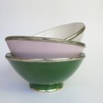 Marokkanische Keramik - Schale mit Silberrand-3922