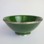 Marokkanische Keramik - Schale mit Silberrand-3923