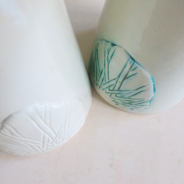 Keramik Karaffe mit marokkanischem Fliesenmuster-Detail-2461