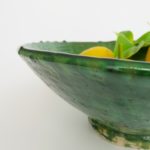 grüne Keramik Servierschale - Marokko-3458