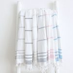 Baumwoll Hamamtuch Set aus Badetuch und Handtuch