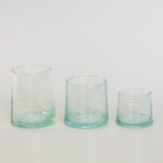 mundgeblasenes Glas in konischer Form