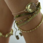 Neue Farben - Armband mit Edelsteinen und Vermeil Perlen – Bild 6