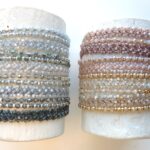Feines Armband im Glas-metallic Perlen Mix – Bild 4