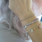 Gehäkeltes Armband mit natürlichem Mondstein Edelsteinkettchen – Bild 3