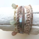 Gehäkeltes Armband mit natürlichem Mondstein Edelsteinkettchen – Bild 5