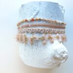 Gehäkeltes Armband Edelsteinkettchen – Bild 6