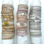 Gehäkeltes Armband mit Einzel Lünette Edelstein – Bild 16