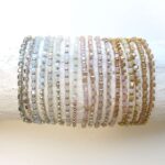 Armband mit Quader Glasperlen