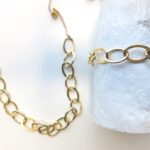 Armband aus größeren plated Gold Ovalen – Bild 11