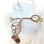 Armband aus größeren plated Gold Ovalen – Bild 8